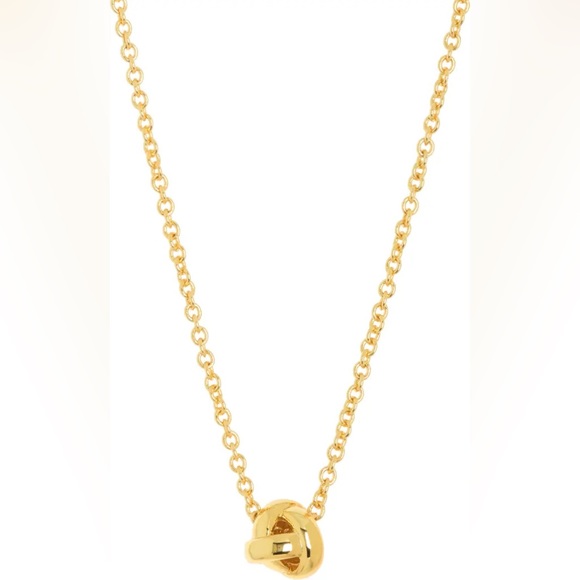 Kate Spade goldtone knot pendant necklace - Picture 1 of 4